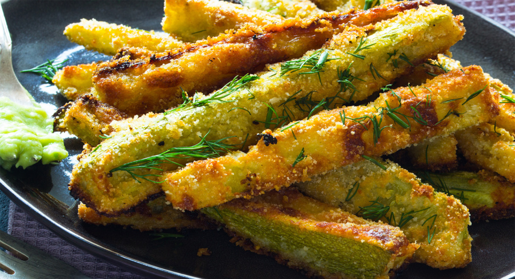 Bastoncini di zucchine al forno