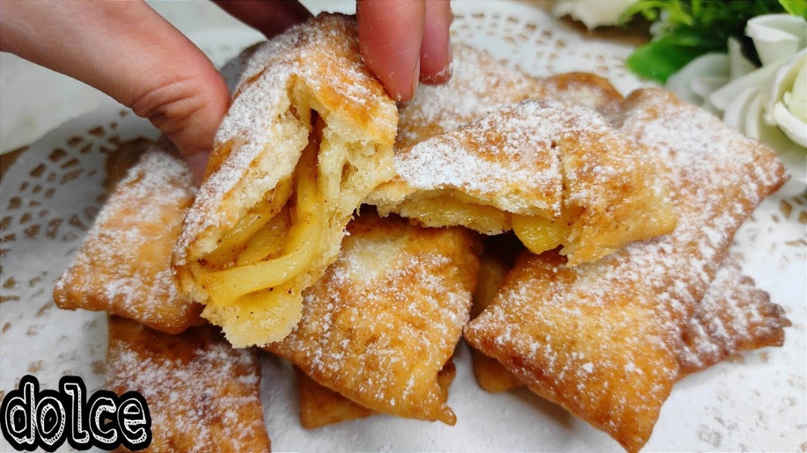 Fagottini alle mele, il dolce super goloso senza uova né latte troppo troppo buono!