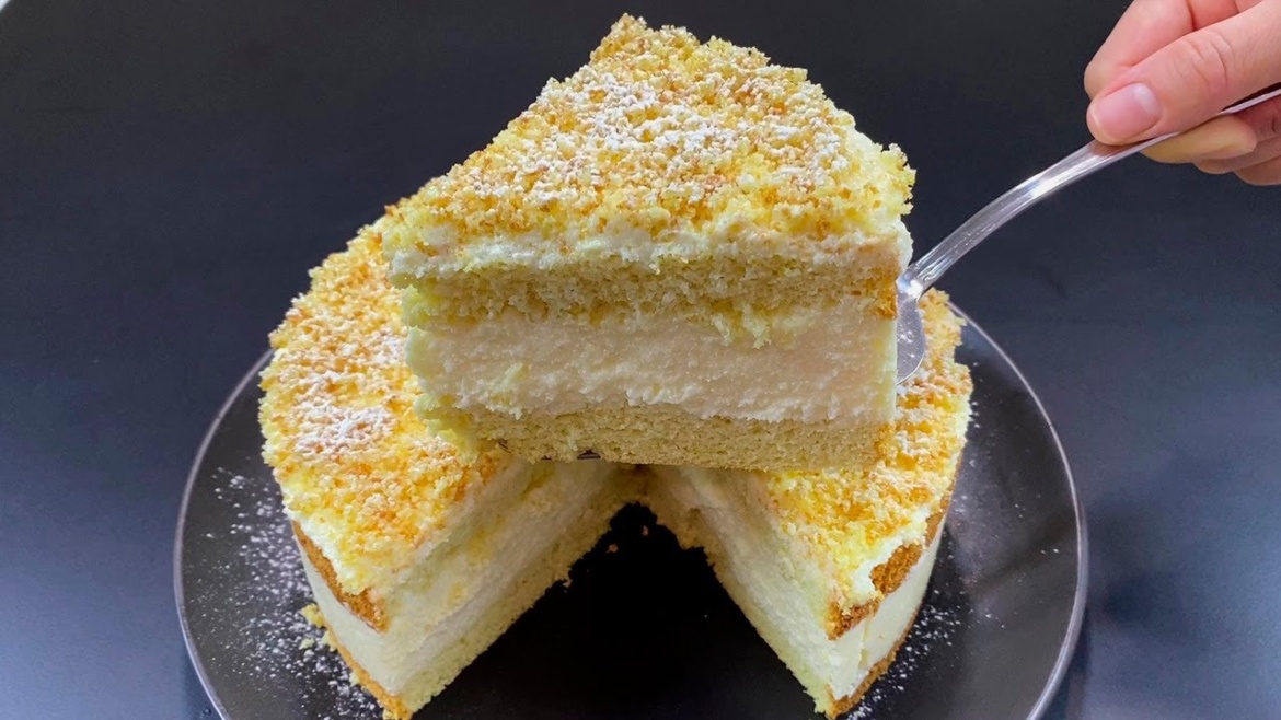 Torta alla crema all’arancia, così golosa che non ne rimarrà neanche una fetta!