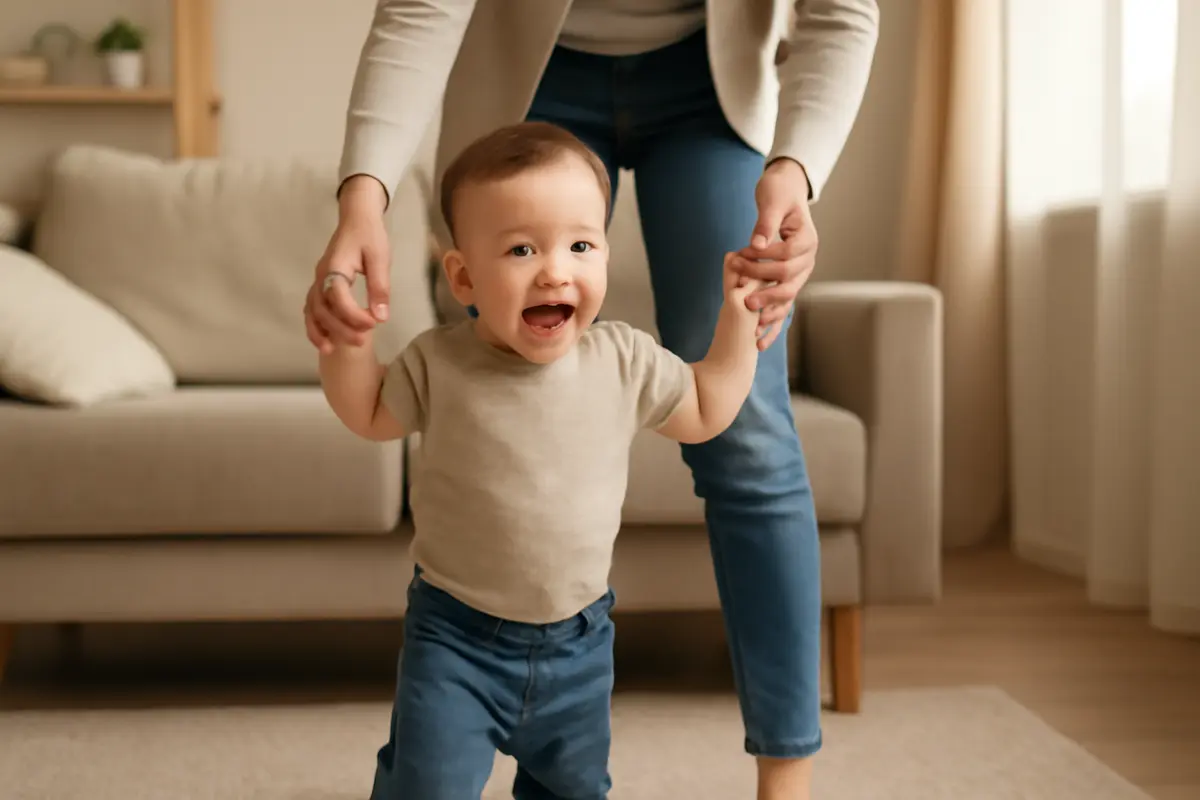 Bambini che camminano presto: vantaggi reali e cosa osservare senza ansie inutili
